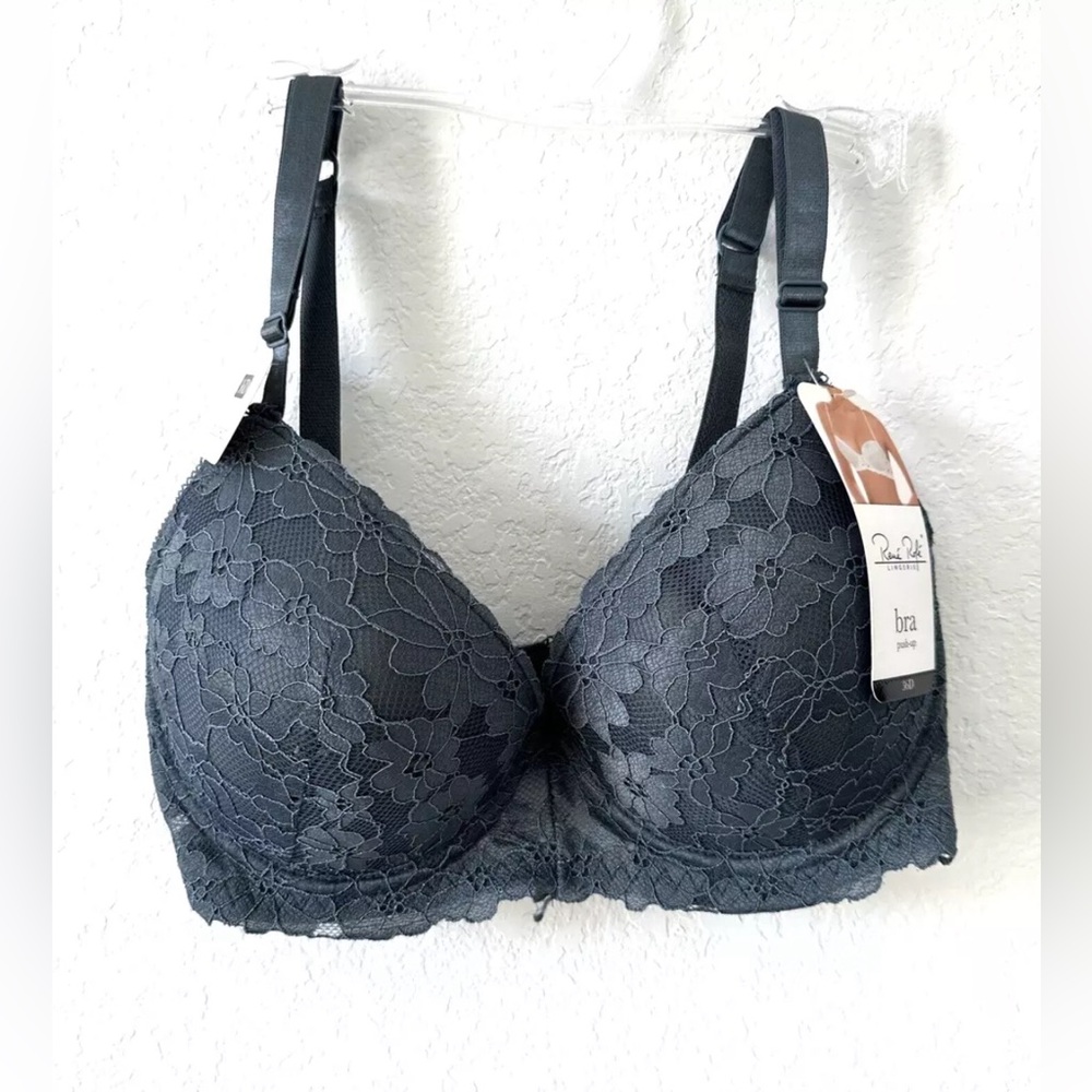 Rene Rofe Push-Up Lace Bra 36D